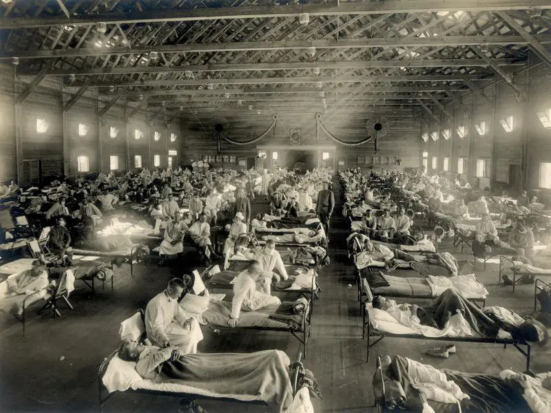 my writing in progress is about 1918 flu at Camp Funston hospital Kansas