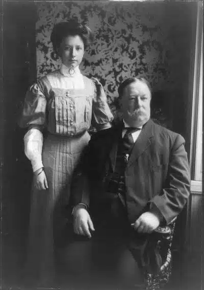 President Taft and his daughter resemble my characters.