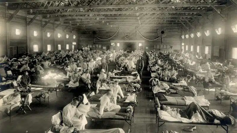 1918 flu Camp Funston hospital Kansas